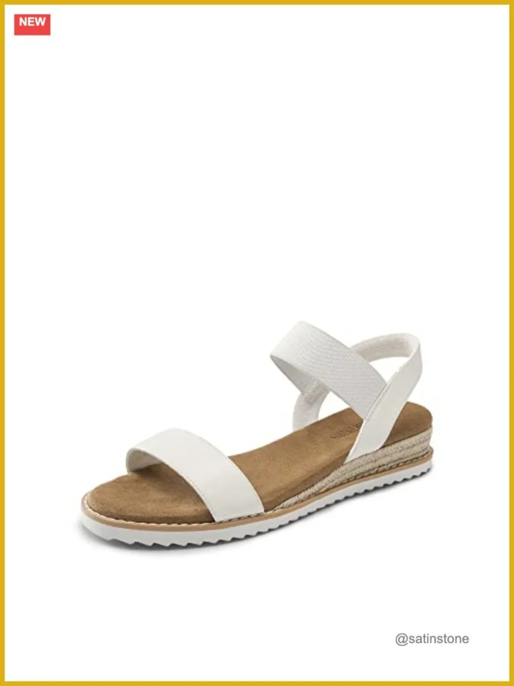 Espadrille Wedge Sandals - Ankle Strap Elastic Open Toe Comfortable Dressy